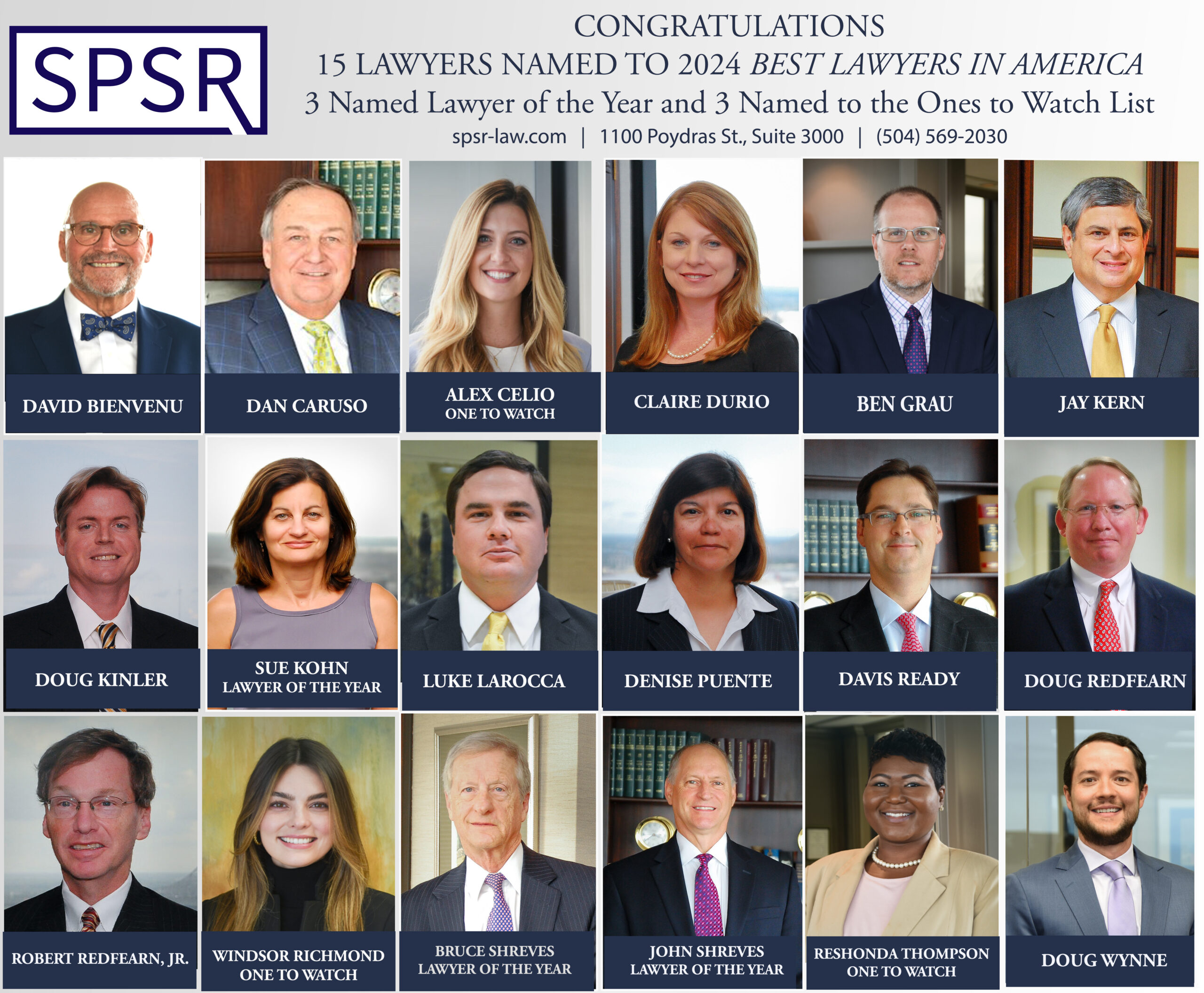 SPSR Lawyers Named to the 2024 Best Lawyers in America and Best Lawyers